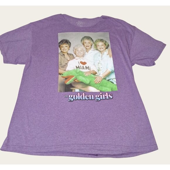 The Golden Girls Graphic T-Shirt Purple Short Sleeve  Womens XL - Picture 1 of 7